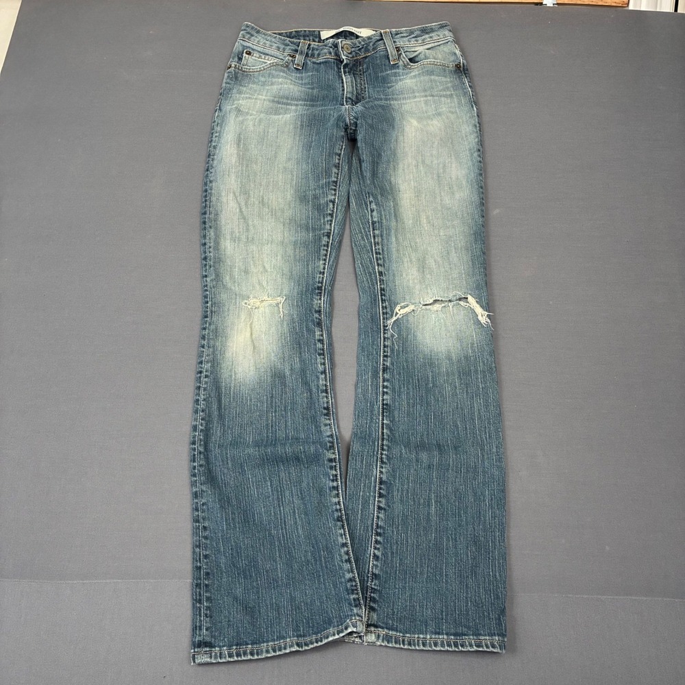 Y2K GAP Bootcut Stretch Faded Distressed Jeans Women's Size 4 Reg (28x31)
